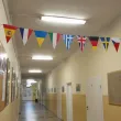 dekoracja na europejski dzien jezykow baner flagi girlanda papierowa do szkoly 3 6 m