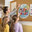 dekoracja na europejski dzien jezykow obcych plakat do powieszenia mapa na gazetke do klasy
