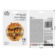 dekoracja na halloweeen balon foliowy happy halloween pomaranczowy do girlandy 18 shp
