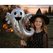 dekoracja na halloweeen duzy balon foliowy duch holograficzny do girlandy 30 shp