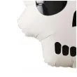 dekoracja na halloweem balon foliowy czaszka kosciotrupa kremowa 21 shp