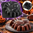 dekoracja na halloween andrzejki forma do pieczenia ciasta babki pajak czarny spider 18x18x6 cm