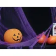dekoracja na halloween andrzejki pajeczyna nylonowa do zdjec z pajakami fioletowa 20g