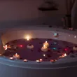 dekoracja na halloween andrzejki swieczka plywajaca krwawe oko galka oczna krew ozdoba sesja x25