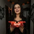 dekoracja na halloween andrzejki swieczka plywajaca krwawe oko galka oczna krew ozdoba sesja x25