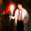 dekoracja na halloween balon foliowy tasak z krwia krwawe narzedzia 39 2 shp