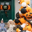 dekoracja na halloween balon foliowy xl strach na wroble dynia 52 8 shp
