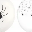 dekoracja na halloween balony pajaki biale transparentne do girlandy 12 50 szt