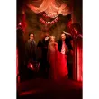 dekoracja na halloween baner girlanda papierowa do powieszenia happy halloween krwawe tasaki