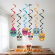 dekoracja na halloween dia de los murtos swiderki wiszace czaszki swieto zmarlych meksyk x6
