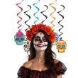 dekoracja na halloween dia de los murtos swiderki wiszace czaszki swieto zmarlych meksyk x6