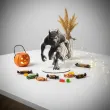 dekoracja na halloween drewniana figurka wilkolak do postawienia 15 cm
