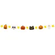 dekoracja na halloween girlanda papierowa baner duch czaszka czarny kot straszna dynia 2 5 m