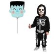 dekoracja na halloween mini balon foliowy potwor frankenstein na patyczek 14 shp