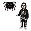 dekoracja na halloween mini balon foliowy uroczy pajak czarny na patyczek 14 shp