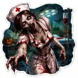 dekoracja na halloween plakat na okno drzwi straszna dynia ozdoba halloweenowa do powieszenia
