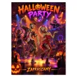 dekoracja na halloween powitalny plakat na drzwi cukierek albo psikus party zaproszenie zombie