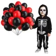 dekoracja na halloween zestaw balonow czarnych i czerwonych 10 20 szt
