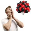 dekoracja na halloween zestaw balonow czarnych i czerwonych 10 20 szt