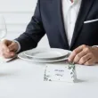 dekoracja na komune chrzest wesele wizytowki na stol winietki eukaliptus z hostia 5x8 cm x1