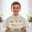 dekoracja na komunie chlopca dziewczynki drewniany topper ma tort pierwsza komunia swieta