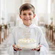 dekoracja na komunie chlopca dziewczynki drewniany topper ma tort pierwsza komunia swieta