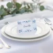 dekoracja na komunie chrzest wizytowki na stol winietki chlopiec dziekujemy 10 szt