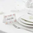 dekoracja na komunie chrzest wizytowki na stol winietki dziewczynka w albie personalizacja
