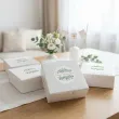 dekoracja na komunie naklejki foliowe eukaliptus beauty na koperte zaproszenie 17x12 cm x6
