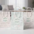 dekoracja na komunie naklejki foliowe eukaliptus beauty na koperte zaproszenie 17x12 cm x6