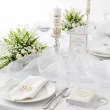 dekoracja na komunie wesele chrzest slub organza gladka biala na stol krzeslo 0 16 x 9 m