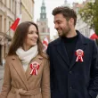 dekoracja na marsz swieto niepodleglosci 11 listopada kotylion naklejka polska flaga godlo x8