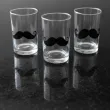 dekoracja na movember niebieski listopad naklejki wasy na szklanki kufle kieliszki 6 szt