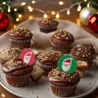 dekoracja na muffinki babeczki i ciasta oplatki boze narodzenie bajeczne swieta 21 szt