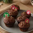 dekoracja na muffinki babeczki i ciasta oplatki boze narodzenie bajeczne swieta 21 szt