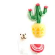 dekoracja na muffinki lama z kaktusem kolorowa dekora 6 szt