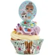 dekoracja na muffinki oplatki lol 6 5cm dekora 20szt