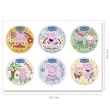 dekoracja na muffinki oplatki swinka peppa 5 8 cm dekora 6 szt