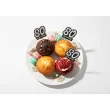 dekoracja na muffinki pikery 80 urodziny glamour ozdobne szpilki na babeczki 6 szt
