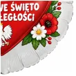 dekoracja na narodowe swieto niepodleglosci 11 listopada balon foliowy serce do szkoly apel marsz