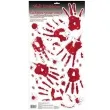 dekoracja na okno krwawe rece bialo czerwone amscan 23 szt