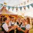 dekoracja na oktoberfest baner flagi oktoberfest po bawarsku 3 6 m