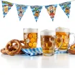 dekoracja na oktoberfest baner flagi oktoberfest po bawarsku 3 6 m