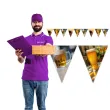 dekoracja na oktoberfest baner papierowy kufle piwa girlanda do powieszenia 3 6 m