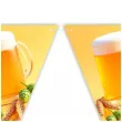 dekoracja na oktoberfest baner papierowy kufle piwa girlanda do powieszenia 3 6 m