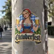 dekoracja na oktoberfest plakat do powieszenia na okno drzwi bawarski festiwal piwa festyn bawaria