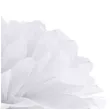 dekoracja na pierwsza komunie swieta pompon bibulowy bialy 25 cm