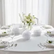 dekoracja na pierwsza komunie swieta wesele chrzest pompon bibulowy bialy 25 cm