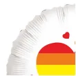 dekoracja na pride month parade rownosci balon foliowy lgbt teczowe serce bialy 18 rnd