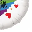 dekoracja na pride month parade rownosci balon foliowy lgbt teczowe serce love is love rnd